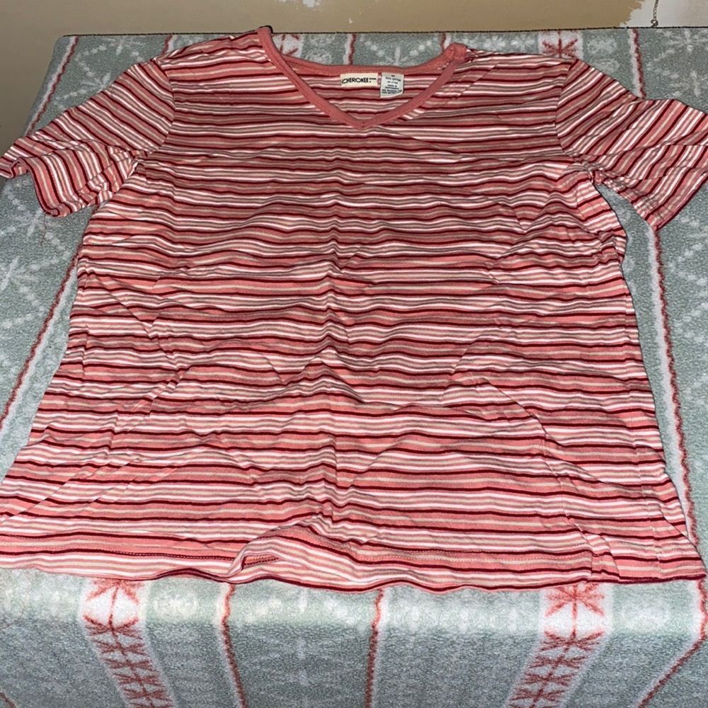 Cherokee Striped short sleeved Tee sz. M